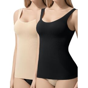 إيسا ليانغ ملابس داخلية للتحكم في البطن طاقم الرقبة ضغط الدبابات للنساء بروتيل المرأة تانك القمم اليومية سلس محدد شكل الجسم in Kuwait