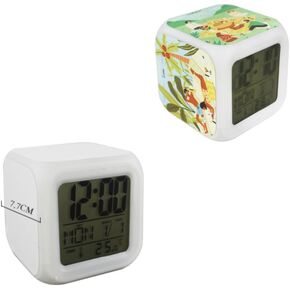 6 Pack Sublimation Blanks Led Clock – LED Color Changing Digital Alarm Clock Sublimation DIY Printing with 3 Pcs Insert Aluminum for Personalized Logo Sublimation Clock, DIY Photo in Saudi Arabia