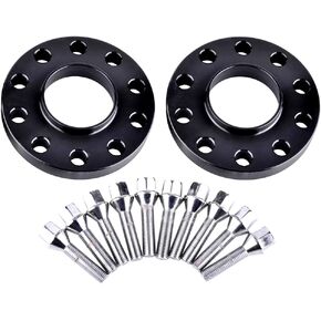 2pcs 15mm Black Hubcentric 5x120 Wheel Spacers 72.6mm bore with 10pc Lug Bolts (12x1.5) Compatible for Many BMW E36 E46 E90 E92 E60 318i 323i 325i 328i 330i 335i 525i 545i Z3 Z4 Z8 M3 X1 in Kuwait