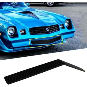 المصد الأمامي مصبغة الألومنيوم الأسود البليت الخيشومية استبدال استبدال يناسب تشيفي كامارو 1978-1981 (يناسب أيضًا Z28) شواية لـ 78 79 80 81 تشيفي كامارو (أسود) in Kuwait