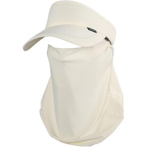 Summer Sun Visor Hat Adjustable Outdoor Sports Fishing Golf UV Sun Protection Face Cover Neck Flap in Kuwait