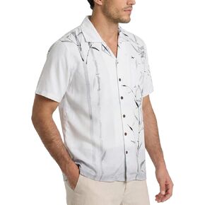 BRISIRA Mens Hawaiian Shirts Short Sleeve Beach Tropical Floral Cuban Collar Button Down Aloha Casual Cruise Vacation Shirt in Kuwait