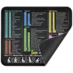 لوحة ماوس Excel مقاس 30 × 25 سم، بساط ماوس غير قابل للانزلاق، بساط ماوس بقاعدة مطاطية، وسادات ماوس مقاومة للماء للكمبيوتر المحمول للمكتب والمنزل in Kuwait