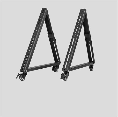 1 Pair of Rolling TV Stands, Mobile TV Stand with Wheels for 32-55 Inch LED, LCD, Flat and Curved TVs, Angle Adjustable TV Cart in Saudi Arabia