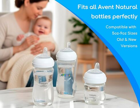 Sippy Spout Nipples for Philips Avent Natural Baby Bottles, My Grippy Spout Sippy Cup and Natural Trainer Sippy Cup, Food Grade Silicone, Variable Flow, 4 Count in Kuwait