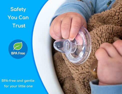 Sippy Spout Nipples for Philips Avent Natural Baby Bottles, My Grippy Spout Sippy Cup and Natural Trainer Sippy Cup, Food Grade Silicone, Variable Flow, 4 Count in Kuwait