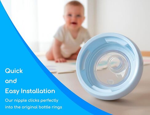 Sippy Spout Nipples for Philips Avent Natural Baby Bottles, My Grippy Spout Sippy Cup and Natural Trainer Sippy Cup, Food Grade Silicone, Variable Flow, 4 Count in Kuwait