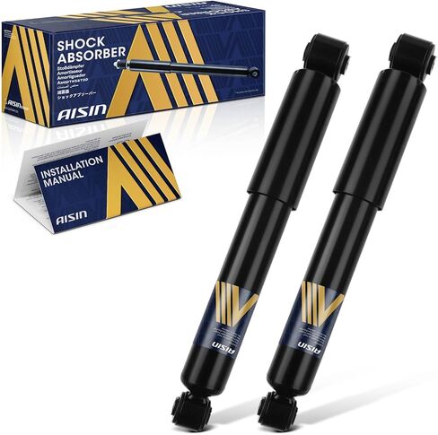 AISIN SABAZ-00973 Rear Struts Shock Absorbers - Compatible with Hyundai Elantra 11-16, Elantra GT 13-17, Veloster 12-17, Kia Forte Forte5 14-18, Forte Koup 14-16, Rio 12-17 - Set of 2 in Saudi Arabia