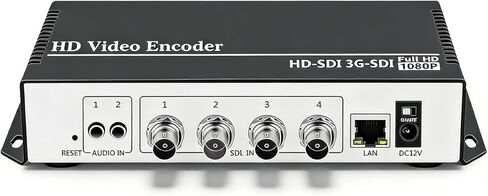 4K 4 Channels H.265 H.264 SD HD 3G SDI IP Video Streaming Encoder Live Broadcast Encoder IPTV for Capturing SDI to RTSP RTMP RTMPS SRT UDP M3U8 MP4 HLS ONVIF Streamer in Kuwait