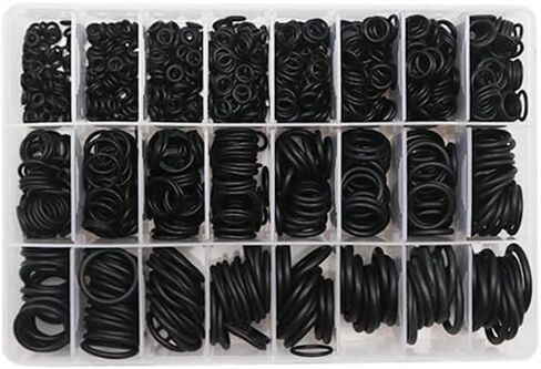 O Ring NBR Gasket Rubber Seal Kit Thickness 1/1.5mm Nitrile Sealing Waterproof O-Ring Set(1200pcs) in Saudi Arabia