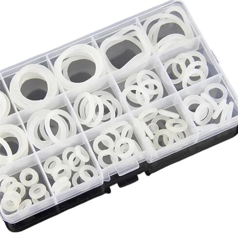 O-Ring Silicone NBR VMQ FKM Gasket Rubber Ring Set Box Ring Repair Kit Faucet Seal Valve Waterproofer Oil Resistant Gasket Kit(2mm-A) in Kuwait