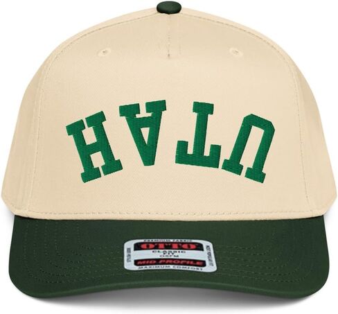 NX1 رأسا على عقب يوتا مطرزة 2 لهجة قبعة منتصف التاج منحني بيل Snapback قبعة مضحكة للرجال والنساء in Kuwait