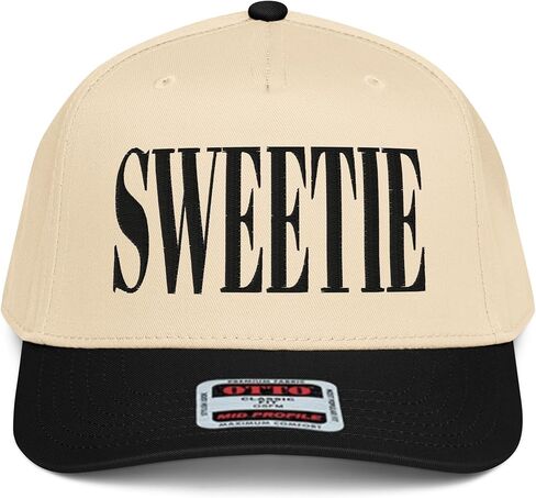 NX1 Sweetie 2 Tone Hat Embroidered Mid Crown Curved Bill Snapback Cap for Women in Saudi Arabia