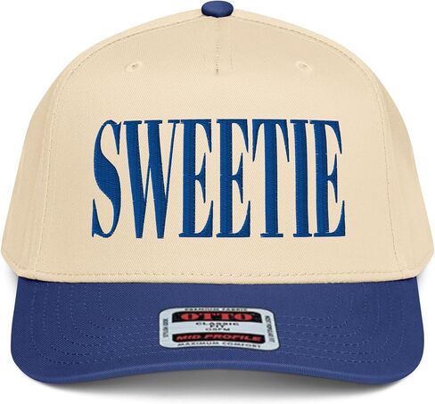 NX1 Sweetie 2 Tone Hat Embroidered Mid Crown Curved Bill Snapback Cap for Women in Saudi Arabia