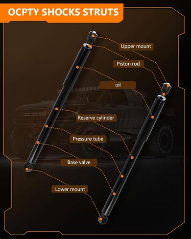 553356 39108 دعامات الصدمات الخلفية لمرسيدس بنز، ممتصات الصدمات OCPTY تناسب 2003 2004 2005 2006 2007 2008 2009 لمرسيدس بنز E320 | 2006-2009 لسيارة مرسيدس بنز E350 أمورتيغوادورس in Saudi Arabia