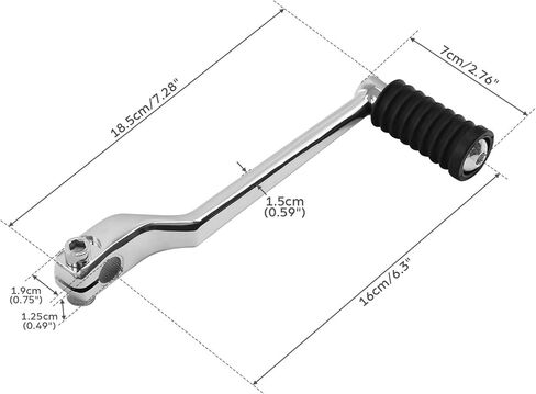 XMT-MOTO Left Rear Heel Shift Shifter Lever Pedal Fit for 1986-2017 Harley FL Softail 1988-later Touring and 2008-later Trike in Kuwait