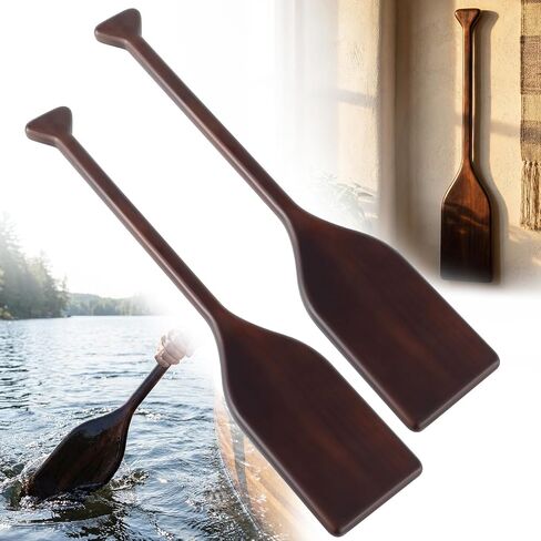 2 Pcs Oar Wood Paddle 48 Inch Wooden Paddle Canoe Paddle Solid Pine Wood Paddle Handheld Wood Oar for Kayak Water Sport DIY Home Decoration Gifts Arts Craft Projects in Saudi Arabia