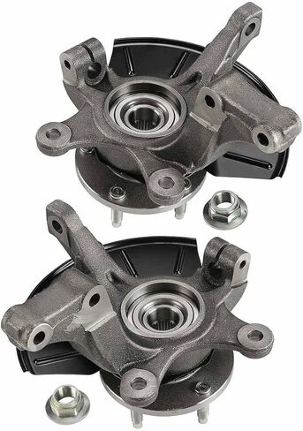 قطعتان من مفصل التوجيه الأمامي الأيسر والأيمن ومجموعة محور تحمل العجلة متوافقة مع Ford Escape 2005-2012، لاستبدال Mazda Tribute Mercury Mariner 2005-2011 لـ 698-404، 698-405 in Kuwait