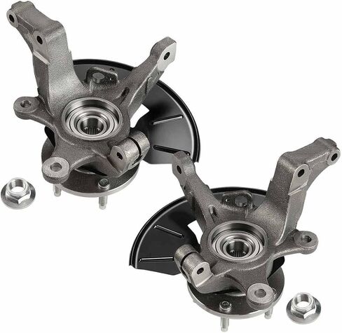 قطعتان من مفصل التوجيه الأمامي الأيسر والأيمن ومجموعة محور تحمل العجلة متوافقة مع Ford Escape 2005-2012، لاستبدال Mazda Tribute Mercury Mariner 2005-2011 لـ 698-404، 698-405 in Kuwait