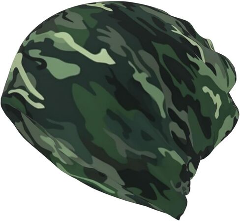 Camouflage Camo Multifunctional Slouchy Beanie Hat, Soft Stretch Skull Cap for Men & Women65 in Saudi Arabia