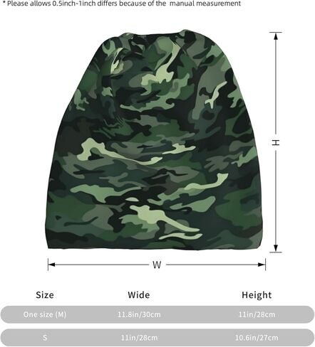 Camouflage Camo Multifunctional Slouchy Beanie Hat, Soft Stretch Skull Cap for Men & Women65 in Saudi Arabia