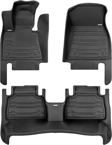 TuxMat - لموديلات BMW X6 2020-2026 - سجادات سيارة مخصصة - أقصى تغطية، جميع الأحوال الجوية، مقاسة بالليزر - تتضمن هذه المجموعة الكاملة الصفين الأول والثاني in Saudi Arabia