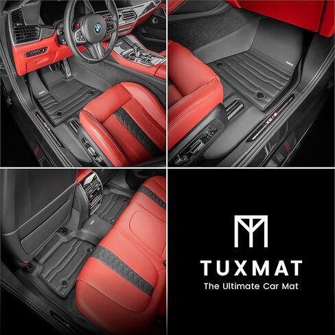 TuxMat - لموديلات BMW X6 2020-2026 - سجادات سيارة مخصصة - أقصى تغطية، جميع الأحوال الجوية، مقاسة بالليزر - تتضمن هذه المجموعة الكاملة الصفين الأول والثاني in Saudi Arabia