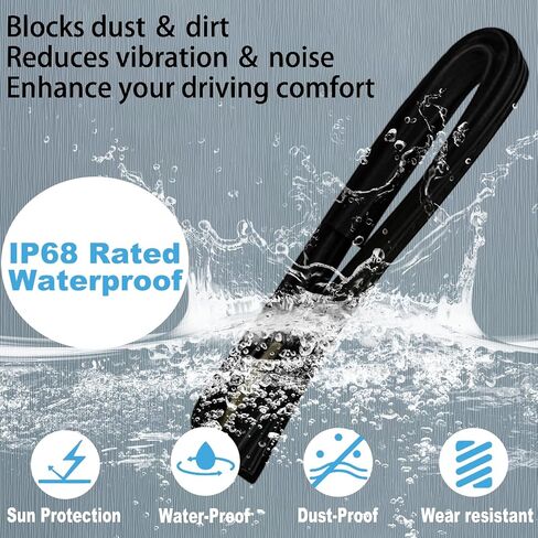 Front Door Window Molding Rubber Felt Seal Trim Seal Weather Strip Kit Fit for Jimmy Chevy C10 C20 C30 K10 K20 K30 GMC C1500 C2500 C3500 K1500 K2500 K3500 Blazer Suburban V1500 R1500 Truck in Kuwait