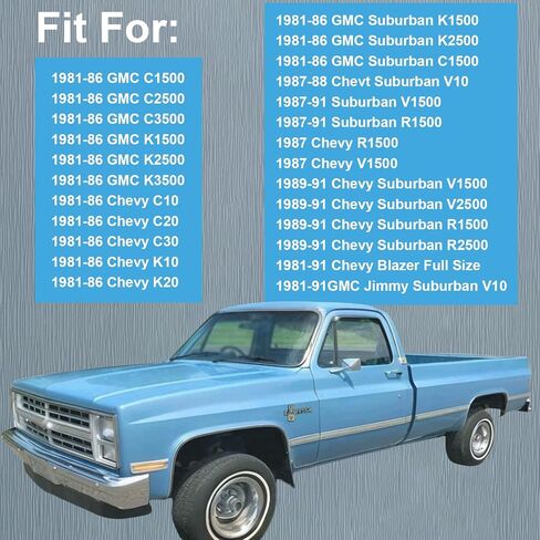 Front Door Window Molding Rubber Felt Seal Trim Seal Weather Strip Kit Fit for Jimmy Chevy C10 C20 C30 K10 K20 K30 GMC C1500 C2500 C3500 K1500 K2500 K3500 Blazer Suburban V1500 R1500 Truck in Kuwait