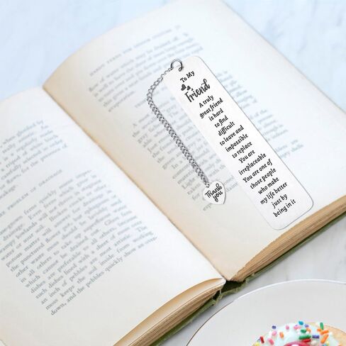 Friend Bookmark for Women Book Lovers Gifts Friendship Bookmarks Metal Book Marker for Reading Women Best Friend Gifts for Besties BFF Long Distance Friendship Present Reader Book Club Gifts in Saudi Arabia