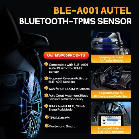 Autel MaxiSys MS906 Pro2-TS Scanner وظيفة TPMS كاملة 2.0 أعلى من MS906 PRO TS MK906 PRO-TS MP900TS MS906PRO MS906MAX OE-Level جميع تشخيصات الأنظمة والخدمات مثل MK906S PRO2-TS in Saudi Arabia