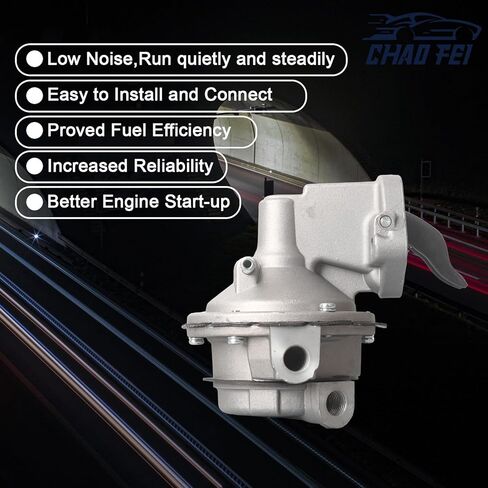 Mechanical Fuel Pump 861677T Compatible with Mercury Marine Mercruiser V8 454 7.4, V8 502 8.2 (Big Block) Spartshome Fuel Pump with Gaskets Replace 18-8860, 818383T in Kuwait