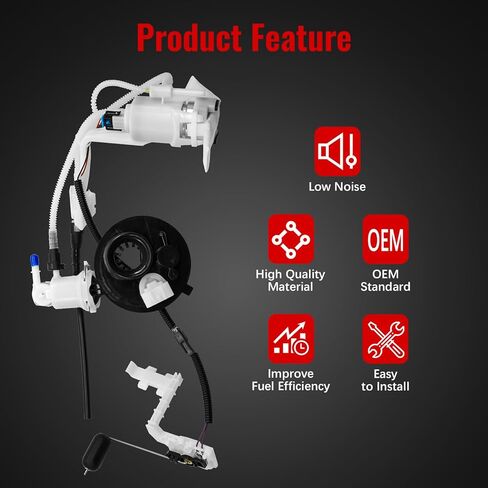 62908-08 Fuel Pump Assembly Fit for Harley-Davidson Road Glide Street Glide Electra Glide 2008-2022, Tri Glide 2009-2022, Ultra Limited 2018-2019 Replace 75069-08D 6290808 in Kuwait