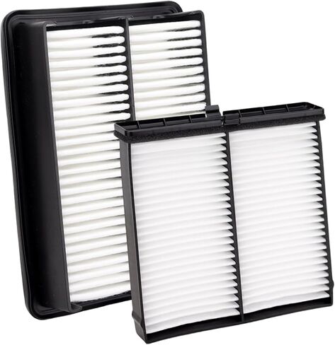 فلتر هواء المحرك 28113-L1000 - طقم فلتر هواء المقصورة 97133-L0000 متوافق مع 2022-2025 Hy Tucson 2021-2025 Santa Fe 2020-2025 Sonata 2021-2025 Kia K5 Sorento، يستبدل 28113N9000 CF12820 in Kuwait