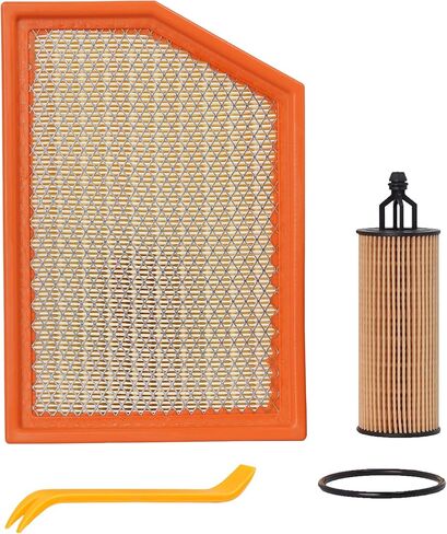 Engine Air Filter&Oil Filter Combo Pack-Compatible with Jeep Cherokee 2014 2015 2016 2017 2018(Not For Jeep Grand Cherokee)-68191349AA&CA11877 in Kuwait