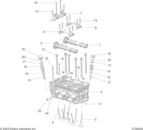 غماز صمام Polaris Ranger، مصنف 4.875، جزء OEM الأصلي 5138477-488، الكمية 1 in Saudi Arabia