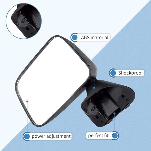 ECCPP Fit for 1987 1988 1989 1990 1991 1992 1993 1994 1995 for Toyota Pickup Left Side Mirror Manual Fold Non-Heated in Saudi Arabia