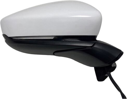 Spieg Passenger Side Mirror for 2020-2024 Mazda CX-30 Power Adj Non-Heated with Blind Spot Monitoring with Turn Signal Light White 6 Pins Right MA1321246 in Kuwait