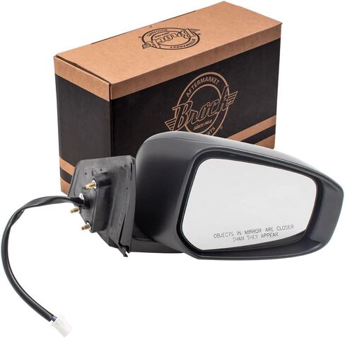 Brock Replacement Passengers Power Side View Mirror Heated w/Signal Compatible with 15-17 Lancer 7632C352WB in Kuwait