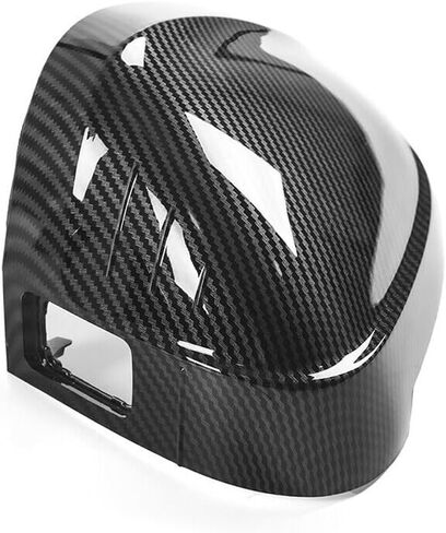 Carbon Look Side Mirror Cover Caps Fit for AD B9 A4 S4 A5 S5 w/Side Lane Assist 2017-2023 Passenger + Driver side in Kuwait