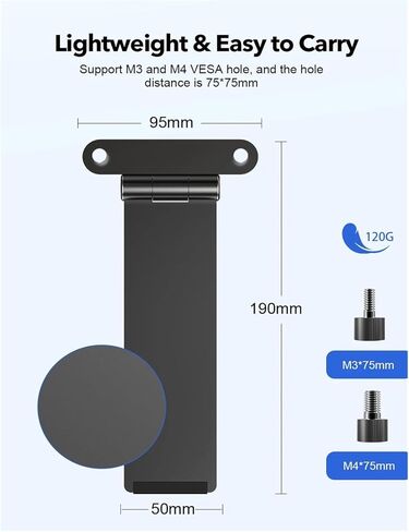 Monitor Stand Arm with Manual Screw M3/M4 Desk Mount Kit 7 to 18 Inch Portable Monitor Standing 孔距 Monitor in Saudi Arabia