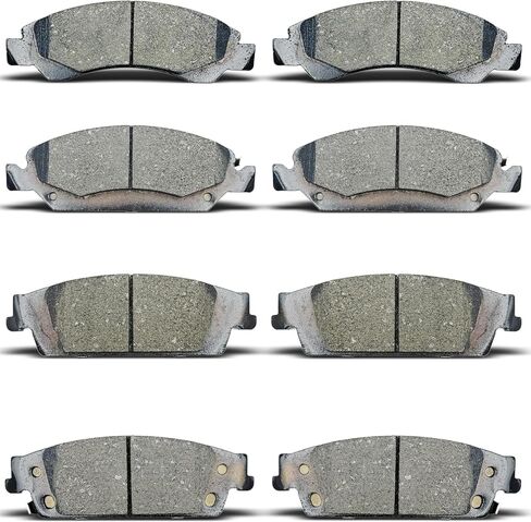 استبدال وسادات الفرامل الأمامية والخلفية من السيراميك لكاديلاك إسكاليد، إسكاليد ESV، لسيارة تشيفي سيلفرادو 1500، سوبربان، تاهو، لسيارة جي إم سي سييرا 1500، يوكون، يوكون XL، D1363 D1707 in Kuwait