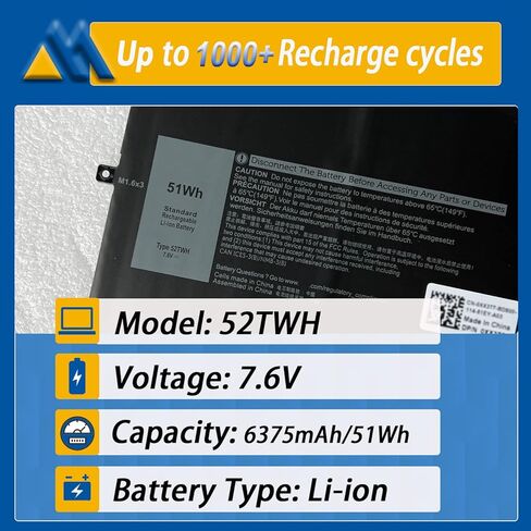 64Wh TN70C Battery Replacement for Dell Inspiron 3510 3511 3515 5310 5410 5418 5510 5515 Latitude 3320 3330 3420 3520 Series Vostro 3510 3511 3515 5410 5510 G91J0 V6W33 0WV3K8 15.2V 4000mAh in Kuwait