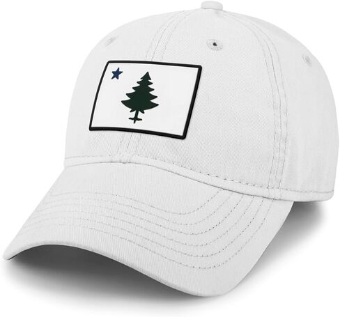 Vintage Maine Flag PVC Dad Hat in Saudi Arabia