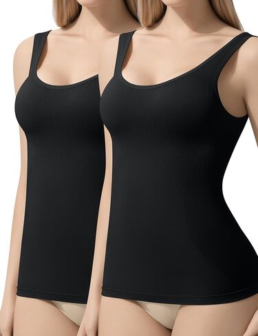 إيسا ليانغ ملابس داخلية للتحكم في البطن طاقم الرقبة ضغط الدبابات للنساء بروتيل المرأة تانك القمم اليومية سلس محدد شكل الجسم in Kuwait