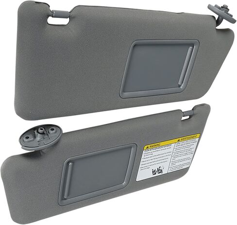 Gray Driver and Passenger Side Sun Visor Set Left and Right Replacement for Toyota Tacoma 2005-2015 74320-35C10-B0 74310-35C10-B0 74320-04181-B1 74310-04181-B1 in Saudi Arabia