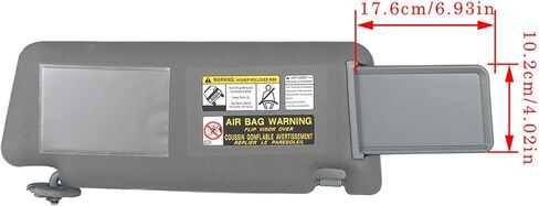 Gray Driver and Passenger Side Sun Visor Set Left and Right Replacement for Toyota Tacoma 2005-2015 74320-35C10-B0 74310-35C10-B0 74320-04181-B1 74310-04181-B1 in Saudi Arabia