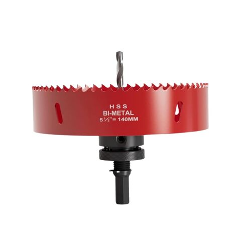 4 Inch Hole Saw, M42 HSS Bi-Metal Hole Cutter, Triangular Shank Hole Saw Drill Bit with Spring, Hole Saw Tools for Wood, Plywood, Plastic, Gypsum Board, Thin Metal Sheets in Saudi Arabia