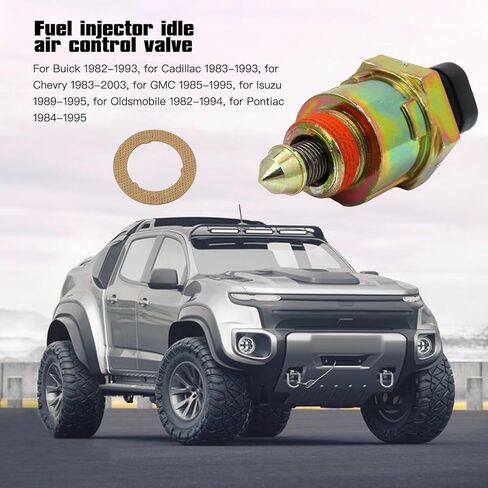 Injector Idle Air Control Valve Replacement Compatible For Cadillac Commercial Chassis V8-5.7L 1993, Replace for 217-437/25527077 / 2H1037 / CV10033 / AC1 US Stock in Saudi Arabia