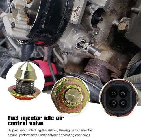Injector Idle Air Control Valve Replacement Compatible For Cadillac Commercial Chassis V8-5.7L 1993, Replace for 217-437/25527077 / 2H1037 / CV10033 / AC1 US Stock in Saudi Arabia